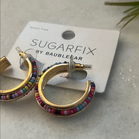 Sugarfix by BaubleBar Colorful Hoop Earrings - Picture 2 of 5